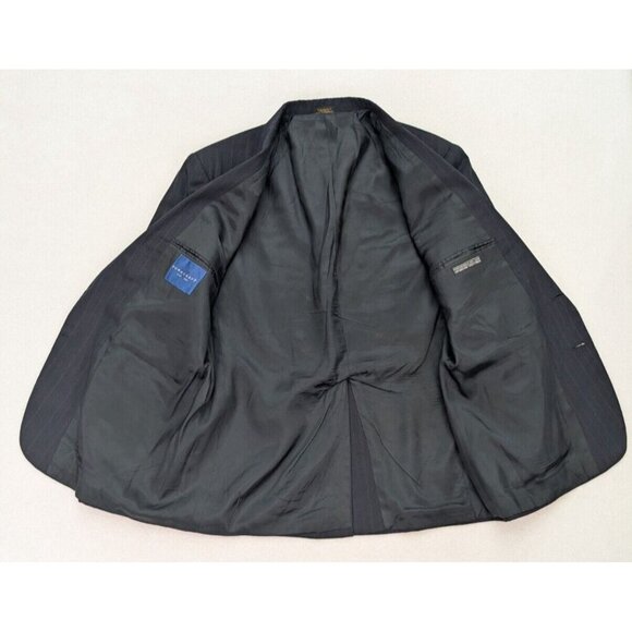 Towncraft Men's Blazer Jacket Size 42S Blue Pinstripe Sport Coat - Picture 13 of 16